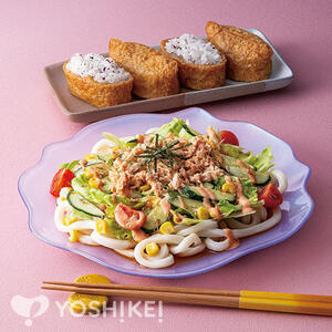 ツナのせサラダうどん