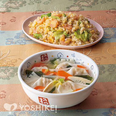 たっぷり野菜のうま塩スープワンタン
