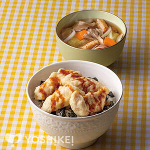 甘辛だれのやわらかとり天丼