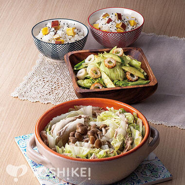豚肉と白菜のミルフィーユ蒸し