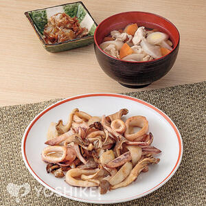 いかと舞茸のマヨ炒め