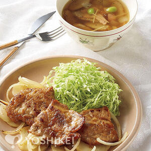 豚肉とチーズのはさみ焼き