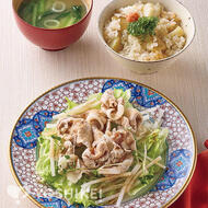梅風味の豚しゃぶサラダ