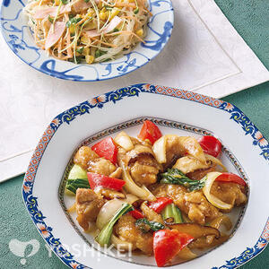 鶏肉と彩り野菜の甜面醤炒め