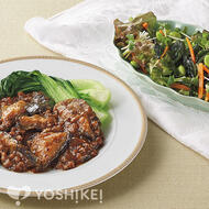 牛挽肉の豆鼓〔トウチ〕炒め