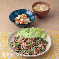 牛肉のにんにく醤油焼き