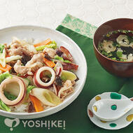 貝だしの中華丼