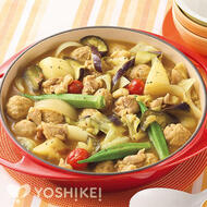 Ｗお肉と夏野菜のカレー鍋