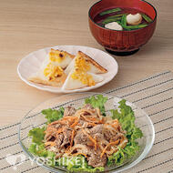 牛肉と野菜のごま酢あえ