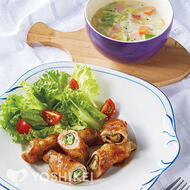 夏野菜の豚肉巻き