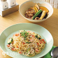 しらすとズッキーニの冷製パスタ