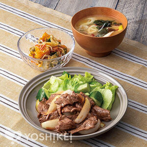 牛肉の甘酢照り焼き