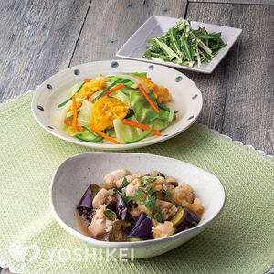 しそ香る鶏肉となすのみぞれ煮
