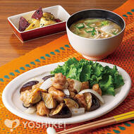 鶏肉と茄子のみぞれ炒め