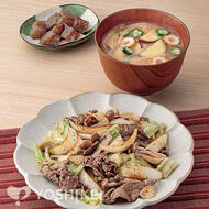 牛肉ときのこの黒こしょう炒め