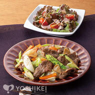 牛肉と野菜のにんにく炒め