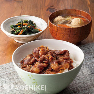 麦とハーブの三元豚の豚丼