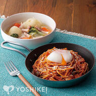 なつかしの味スパゲティナポリタン　～温玉のせ～