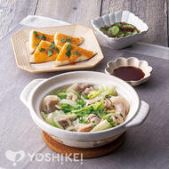 ノンオイルでヘルシー！白菜と豚しゃぶ肉の土鍋蒸し