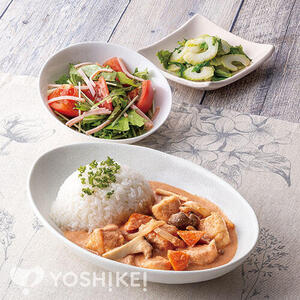 2種のきのこのヘルシーチキンストロガノフ