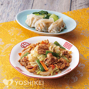 野菜たっぷり蒸し回鍋肉