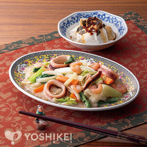 中華白湯で作る海鮮八宝菜