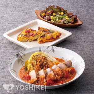 高良シェフ監修　厚切り豚バラ肉とキャベツのピクルスソース