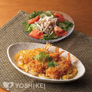 えびフライの卵とじ