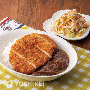 とんかつのせ欧風ビーフカレー