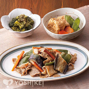 なすと豚肉の甘辛味噌