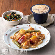 鶏肉とさつま芋の甘辛炒め