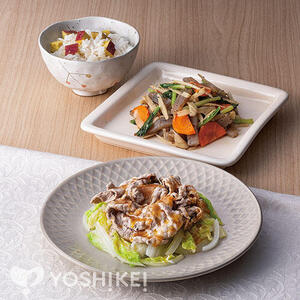 温野菜の牛しゃぶサラダ