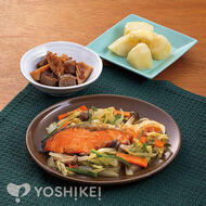 西京漬けの素で作る鮭のちゃんちゃん焼き風