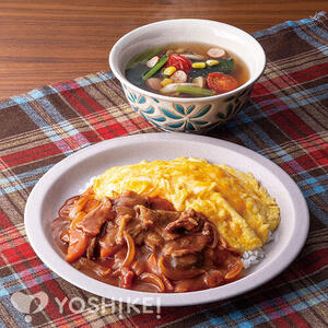 完熟トマトのオムハヤシ