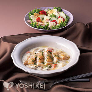 室田シェフ監修　鶏肉のクラムチャウダー風