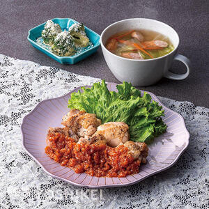 チキンソテー～トマトガーリックソース～