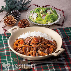 野菜がたっぷり摂れる根菜のハヤシライス