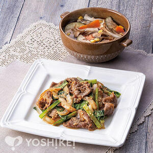 牛肉のごまみそ炒め