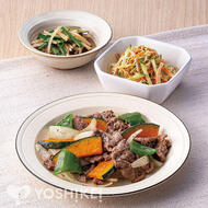 牛肉とかぼちゃの和風炒め