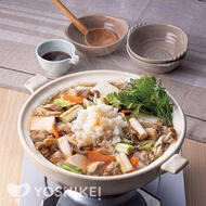 鶏肉と焼き葱の雪見鍋