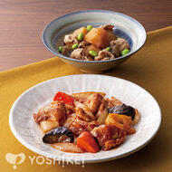 黒酢の郷　桷志田監修　鶏肉と根菜の黒酢炒め