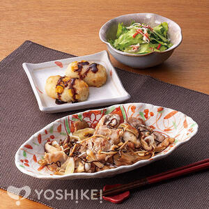 豚肉と３種のきのこの塩昆布炒め