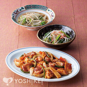 鶏肉と野菜の黒酢炒め