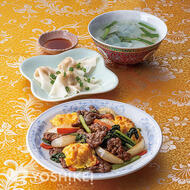 牛肉と卵のXO醤炒め