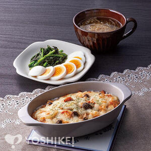 完熟トマトのソースで作るかにドリア