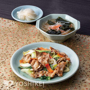 豚バラとチンゲン菜のうま塩炒め