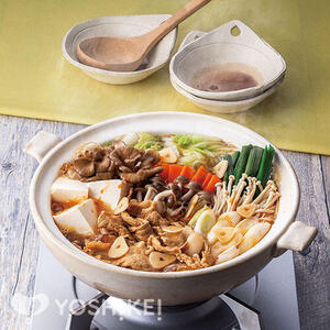 きのこを楽しむ！豚肉の四川風鍋