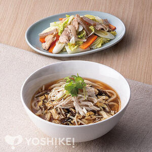 もずくときのこのかきたまうどん