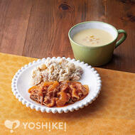 ポークチャップ～べーコンと黒胡椒のポテトサラダ添え～