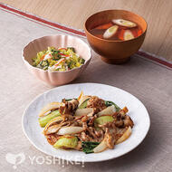 豚肉と舞茸の生姜塩麹炒め